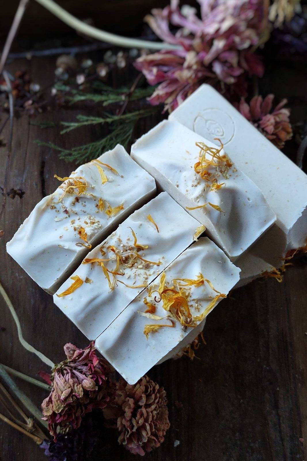 Lemongrass & Calendula - Face and Body Goat Milk Soap - Cold Creek Natural Farm