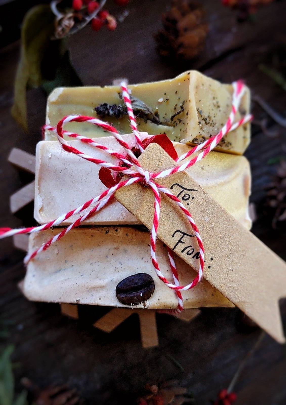 Snowflake Soap Trio - Artisan Handcrafted Soap Gift - Cold Creek Natural Farm