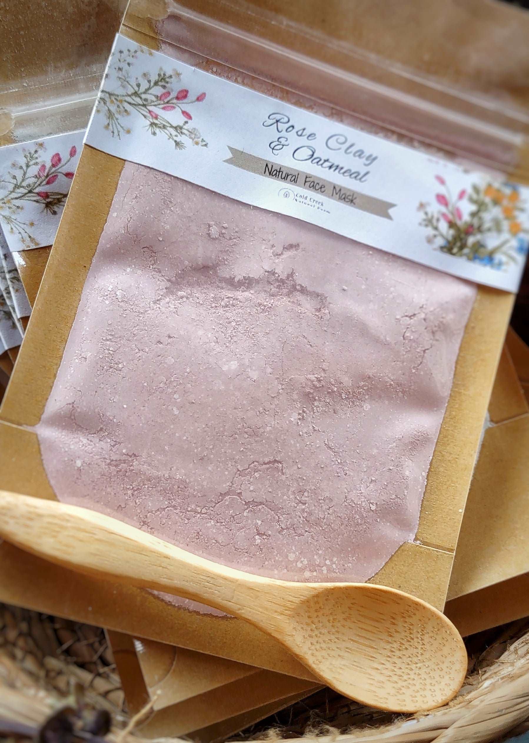 Face Mask Packet - Natural Clay Mask Kit - Cold Creek Natural Farm