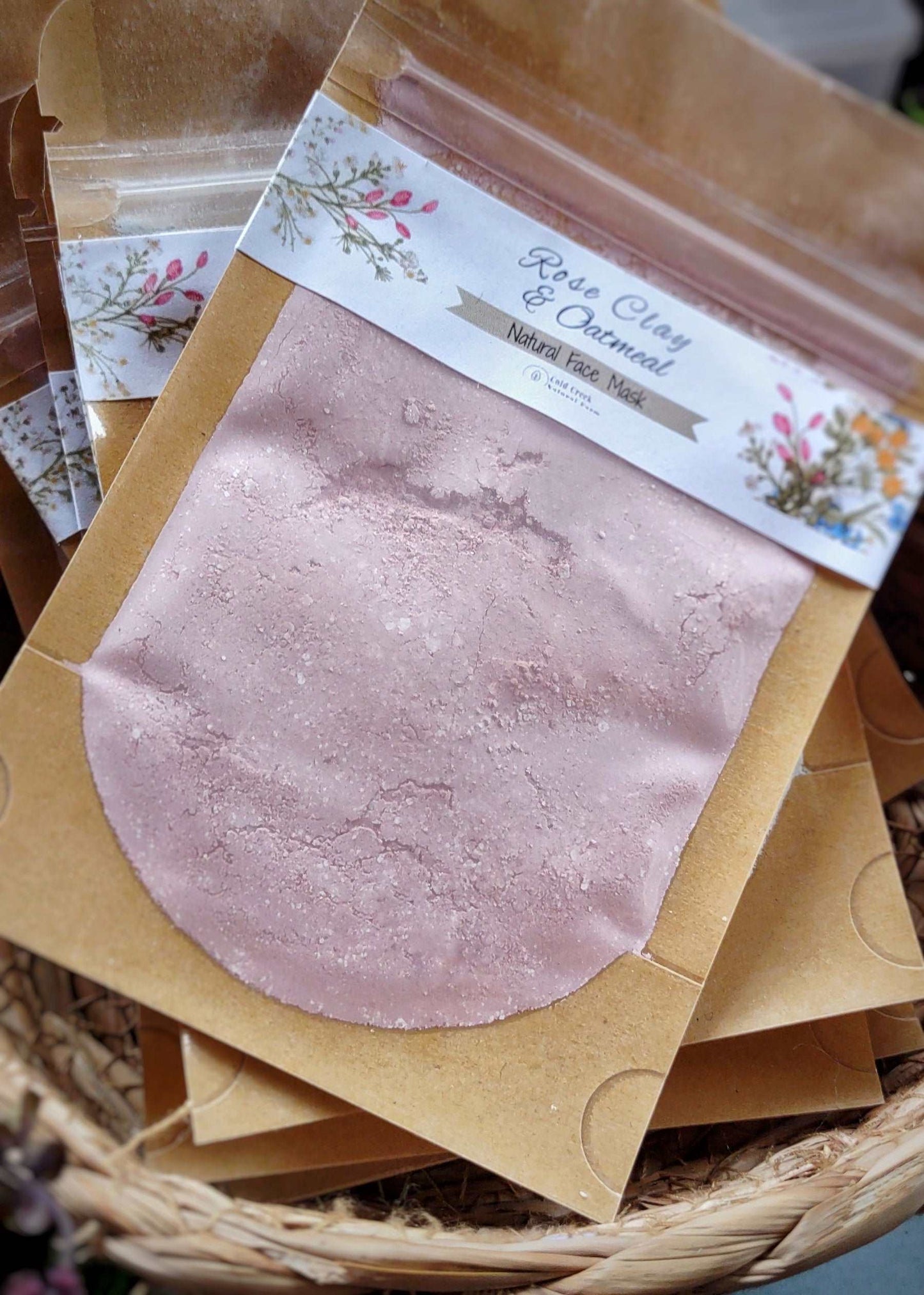 Face Mask Packet - Natural Clay Mask Kit - Cold Creek Natural Farm